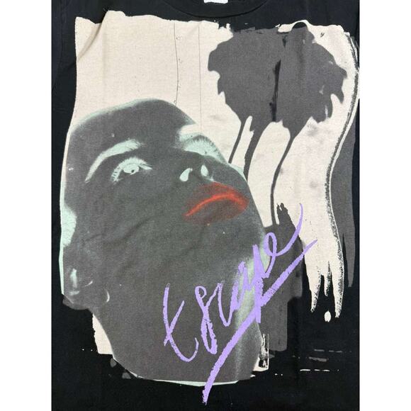 Paul Smith Escape Print Tee Shirt Men's S Black Crewneck Palm Tree Girl Graphic - Picture 3 of 8